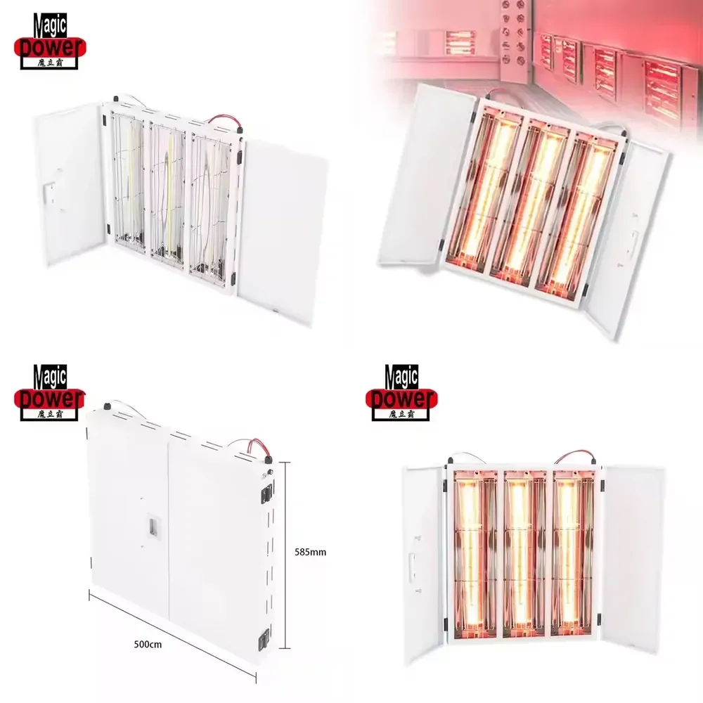 KARJOYS 220V-240V Heating Lamps for Spray Booth 60℃-70℃ Car Painting Lamps Spray Booth Curing Lamp Box 3*1000W Tube