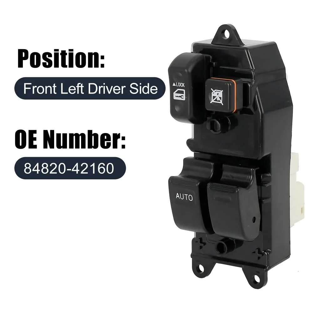 84820-42160 Electric Power Window Master Switch Panel For Toyota RAV4 2000-2005 8482042160 84820-42100 84820-52070 LHD