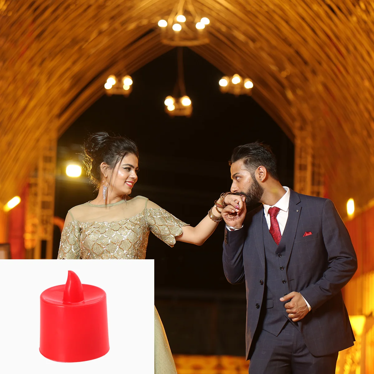 Lampes de Banquet, Décorations de ixRomantique, Lumières Rouges, 24 Pièces