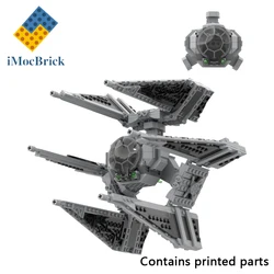 727 Pcs Mocs Sets Star Movie Spaceship Bricks Imperia TIE Defender Starfighter Kits Model Builidng Blocks Fighter Toys Gifts