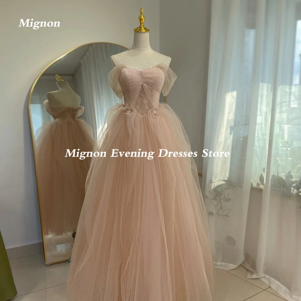 

Mignon Organza A-line Sweetheart Prom Gown Evening Ruffle Floor-Length Sequins Formal Elegant Party Dresses for Women 2023