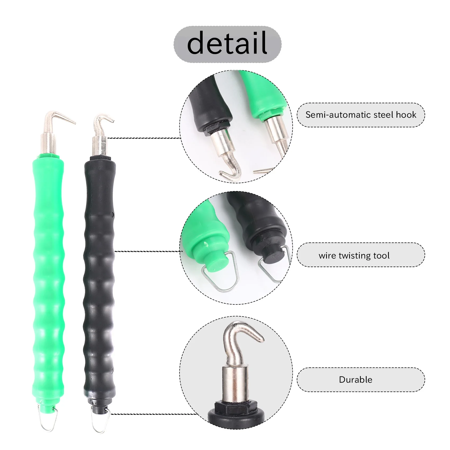 

-[Retail TX] 2 Pieces Automatic Rebar Tie Wire Twister, Rebar Tie Wire Twister Tool, Rebar Wire Twister Pull Tie Wire Twister, C