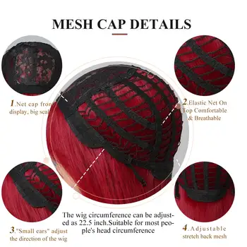 10 best sales मैजेंटा विग - №9