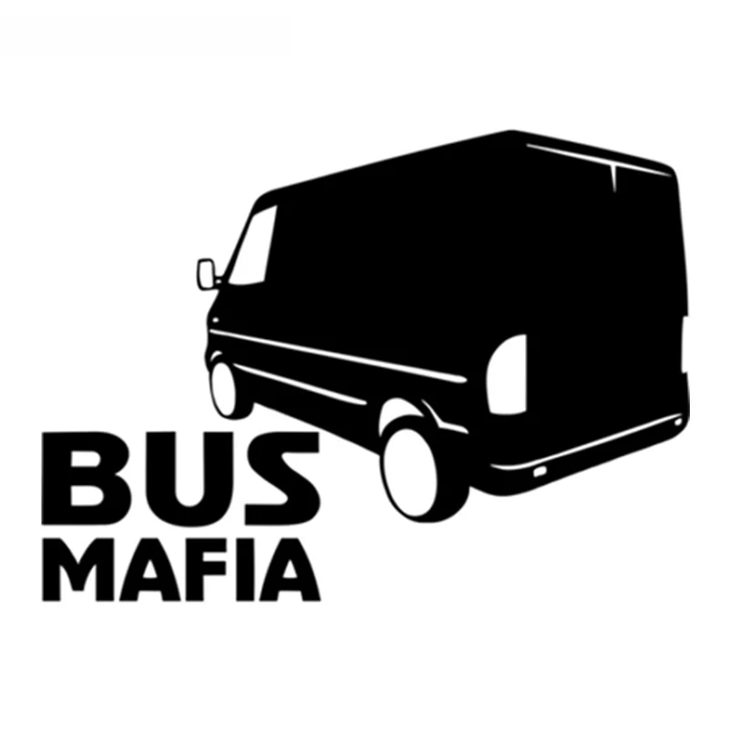 20cm*15cm  Auto Funny Bus Mafia for Mercedes Sprinter Car Sticker Creative PVC Waterproof Sunscreen Decals Auto Parts