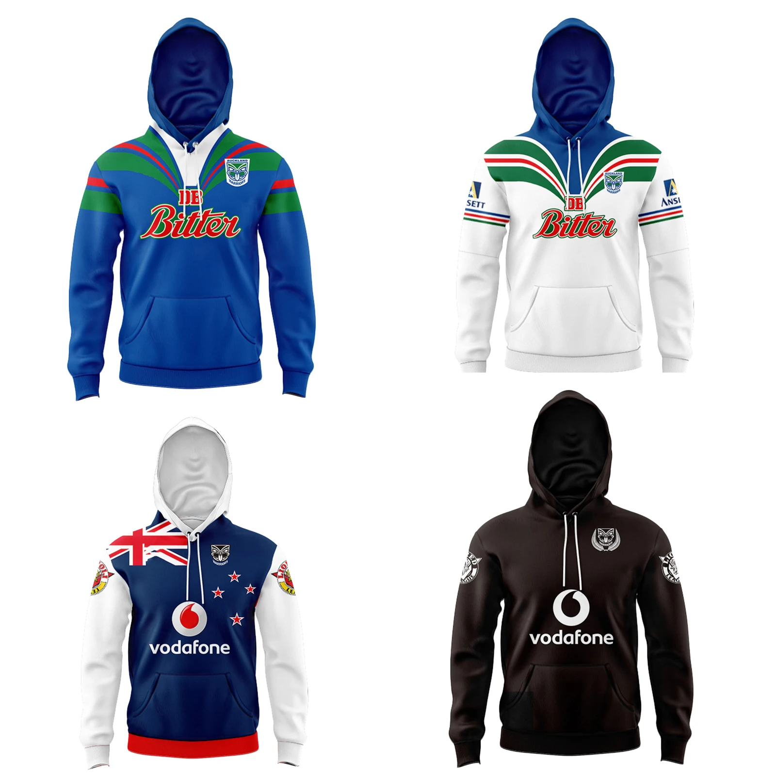 

Warriors Kids Retro Home/Away Rugby Jersey Hoodie