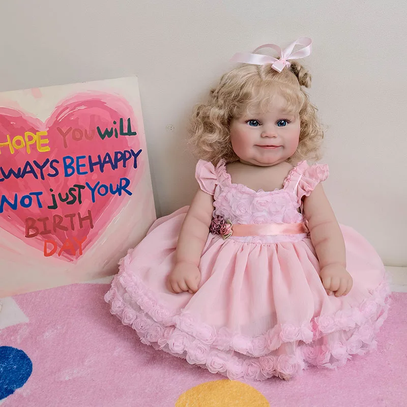 50cm realista maddie silicone macio corpo inteiro vinil boneca reborn pintura detalhada à mão com veias visíveis tom de pele 3d