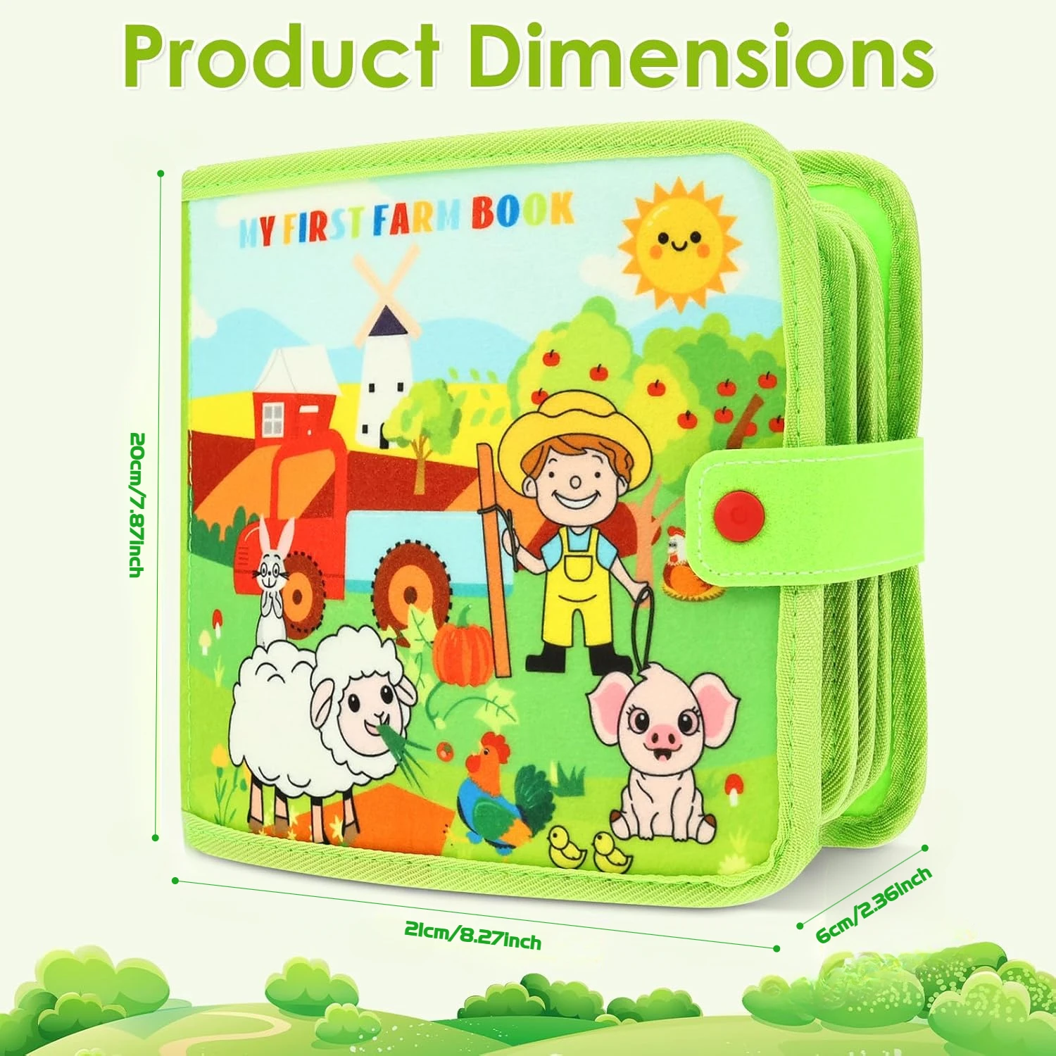 Children's baby early education intelligence learning baby toys felt learning board, busy board, busy book, cloth book, including life skills, alphabet, numbers, shapes colors, animals, weather, toddler travel toys, birthday gifts, holiday gifts