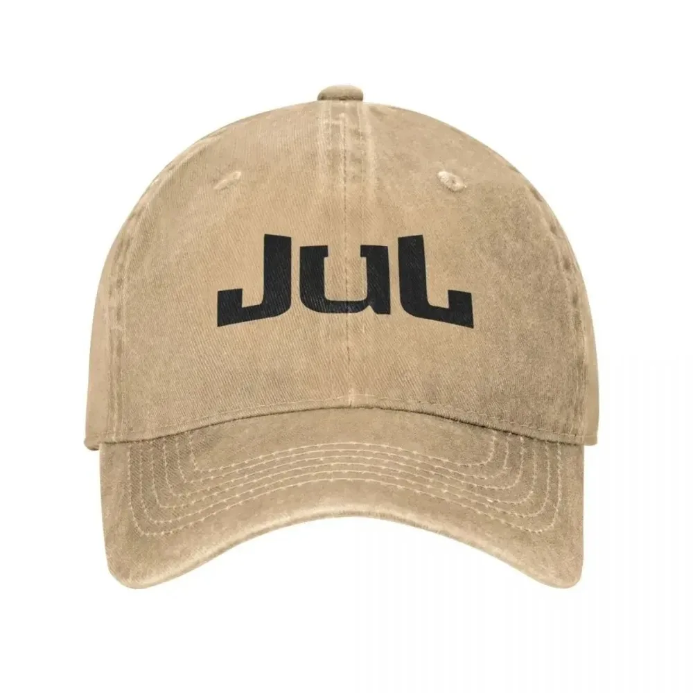 

JUL Baseball Cap Black Logo Kpop Casual Washed Hip Hop Hats Men Trendy Casual Washed Baseball Caps Outdoor sun protection