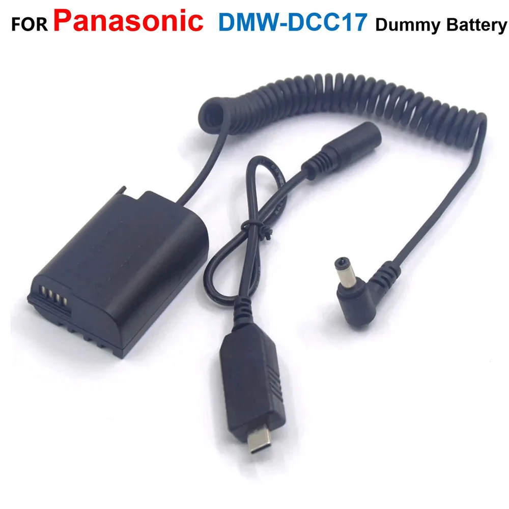 

DMW-DCC17 BLK22 Fake Battery DC Coupler PD 9V Decoy Digital Display Spring Cable For Panasonic DC-S5 S5K GH6 GH6L GH5II Camera