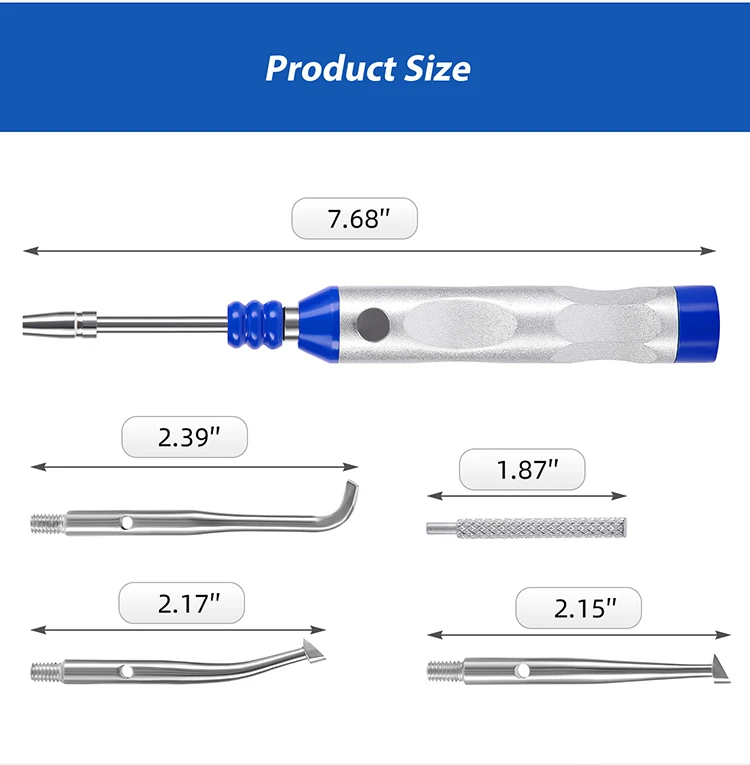 AZDENT Dental Crown Remover Kit, automatisch verstellbar, 4 Schichten, Kronzähne, Wiederherstellungswerkzeug, Zahnärzte, Zahnmedizin-Instrument – Detail 7