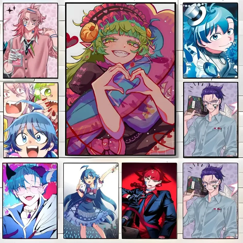 Anime I-Iruma Kun Poster Self-adhesive Art Waterproof Paper Sticker Coffee House Bar Room Wall Decor