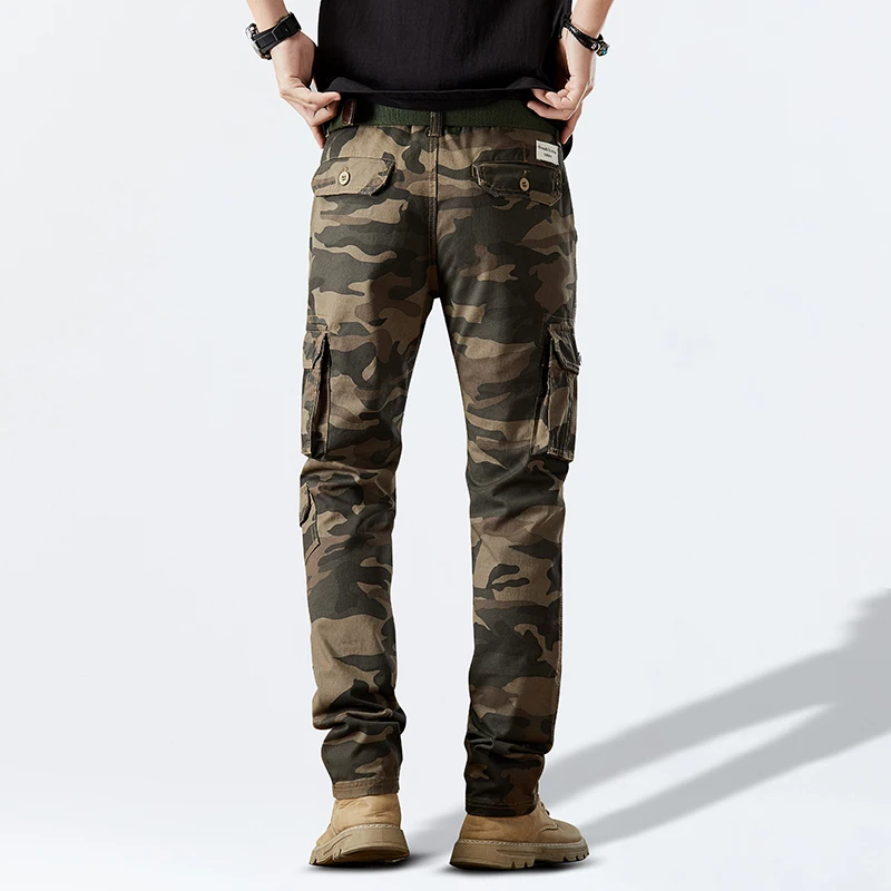 Men's Cargo Pants Casual camouflage Multiple Pockets Trousers Streetwear Outdoors Sweatpants