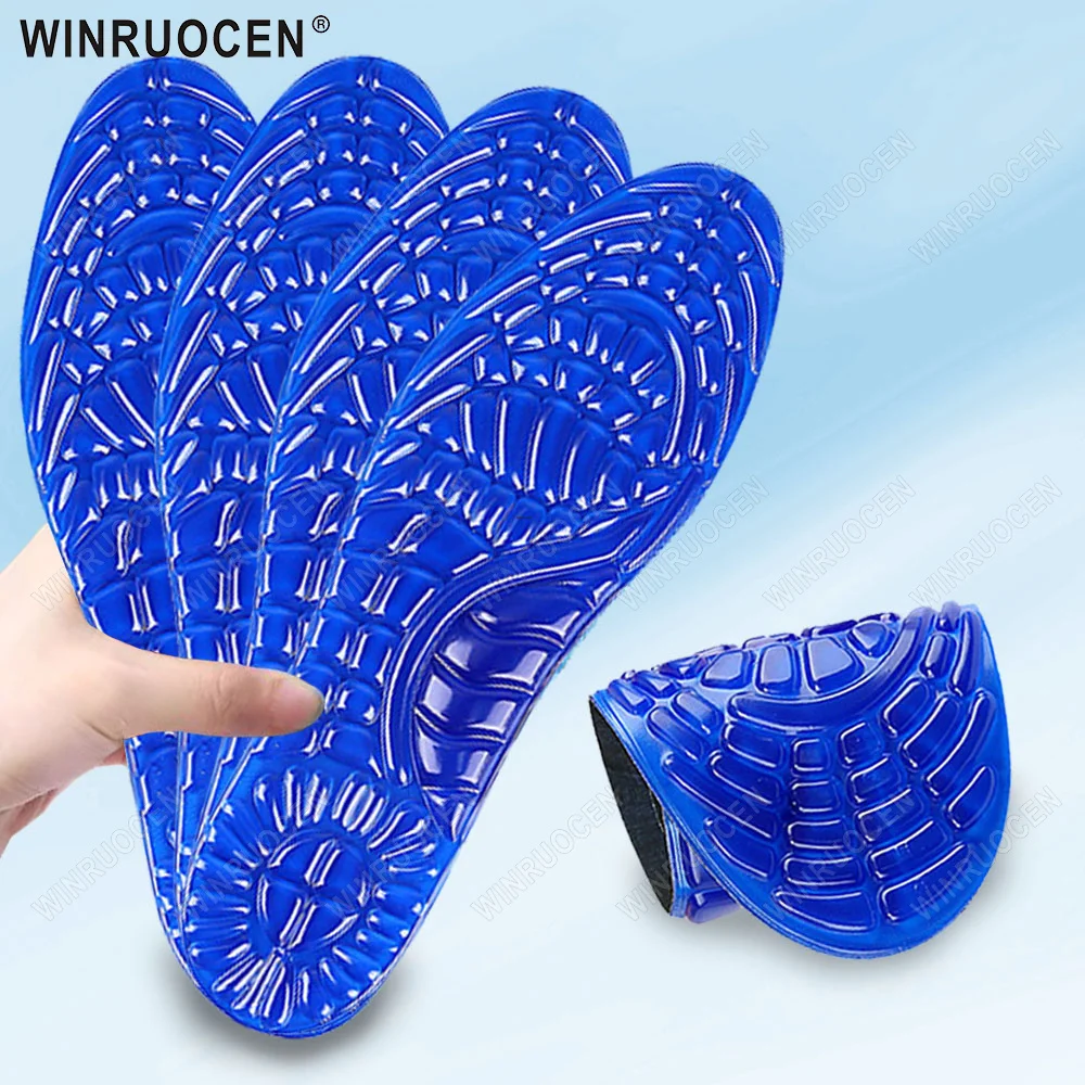 

Thicken Silicone Gel Soft Sport Shoe Insoles Massaging Insole Orthopedic Foot Care For Feet Shoes Sole Shock Absorption Pads
