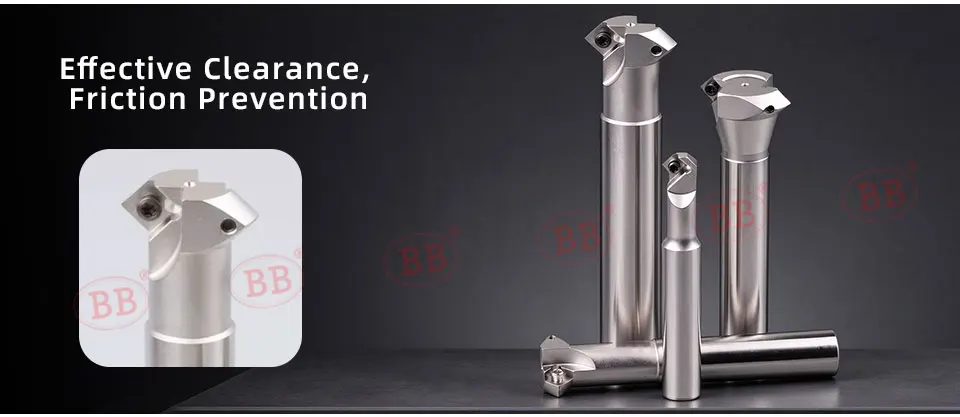 BB Senker Bar Wendeschneidplattenfräser Werkzeughalter 30 45 60 Grad TC AP Punktbohren 16 mm 20 mm – Detail 7