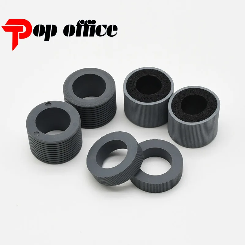 2X PA03575-K011 PA03575-K012 PA03575-K013 Pick Roller Set Brake Roller Separator Roller Tire Rubber for Fujitsu fi-6400 fi-6800