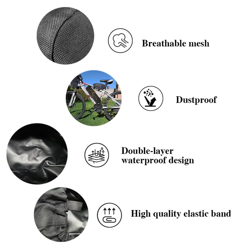 

Сумка для аккумуляторной батареи для горного велосипеда с пылезащитной двухслойной нейлоновой оксфордской конструкцией на эластичной ленте для надежной посадки