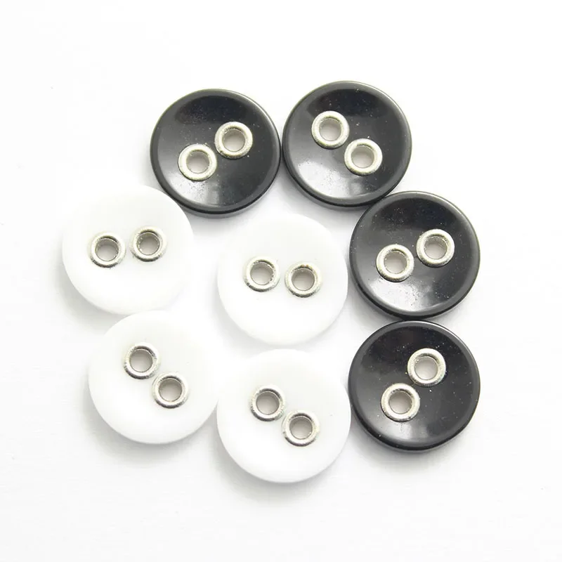 10PCS Two Eye Steam Eye Buttons Resin Button 11.5-30mm Shirt Coat Button Embellishments for Clothing Scrapbooking Sewing Buttons