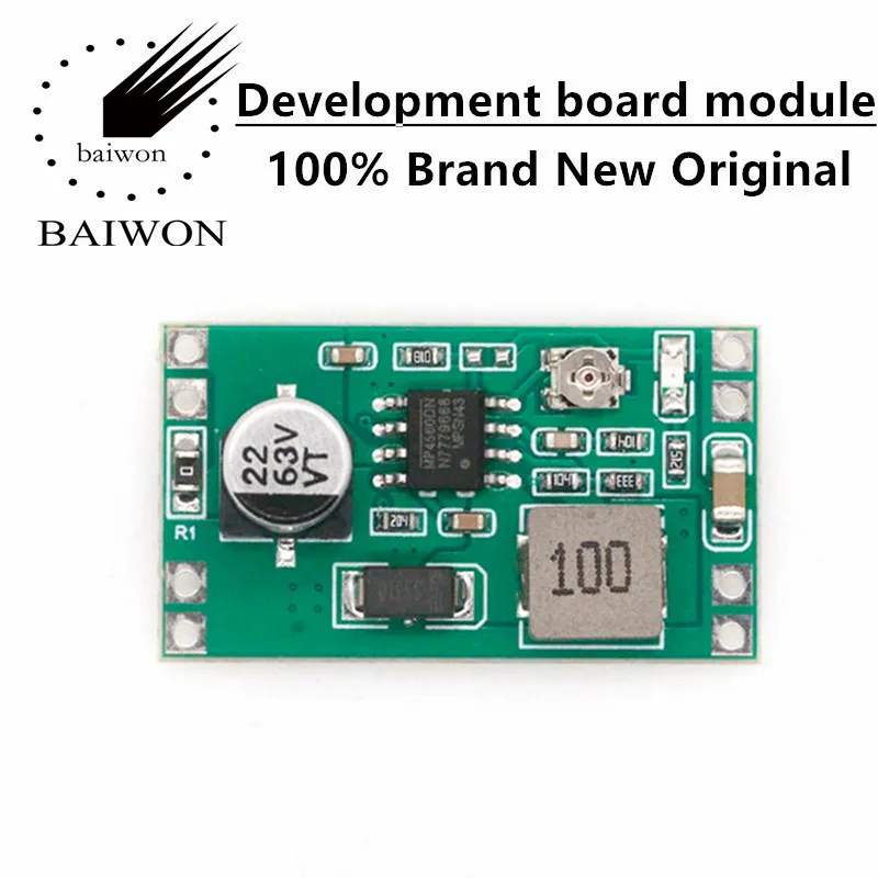 

DC-DC MP4560 voltage reduction and stabilization 2A power module input 6-55V output 3.3/5/9/12V adjustable