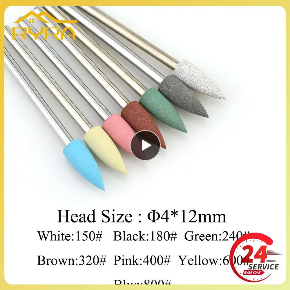 Silicone Nail Polishing Head Drill Bit Milling Cutter Polishing Tools Nail Buffer Bits Manicure Drill Nail Removal Accessories