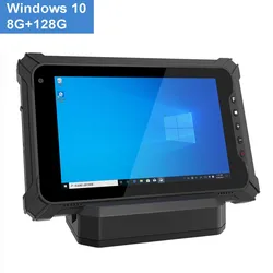 RUGLINE Rugged Industrial Tablet PC Windows 10 Home Handheld Mobile Computer Waterproof  8 Inch 8G RAM +128G IP67 GPS 10000mAH