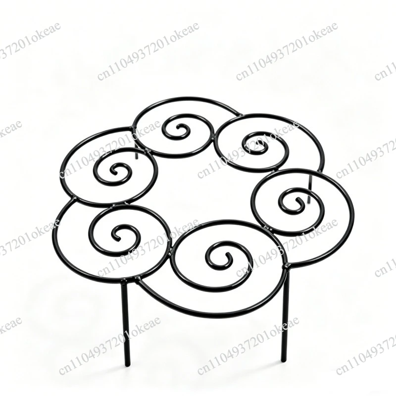 Metal plant support ring, garden plant support pile, suitable for flower and vegetable iron plant cage