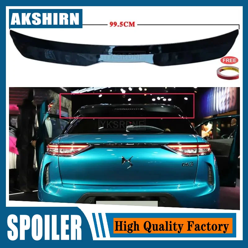 For tenho citroen DS3 hatchback 2016 2017 2018 2019 2020 High Quality ABS Material Car Rear Wing Primer Color Rear Spoiler