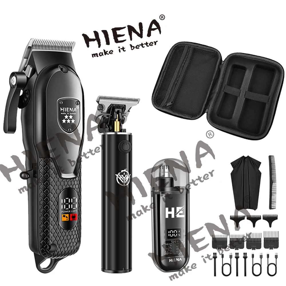 

Машинка для стрижки волос, набор для стрижки волос, профессиональная машинка для стрижки волос, набор из трех предметов, подходит для домашней стрижки, идеально подходит в подарок