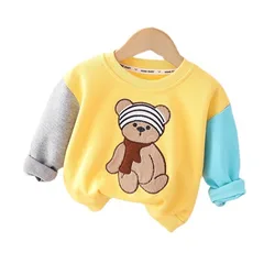 New Spring Autumn Baby Clothes For Girls Children Boy Fashion Cartoon Long Sleeve T-Shirt Toddler Casual Costume Kids Sportswear