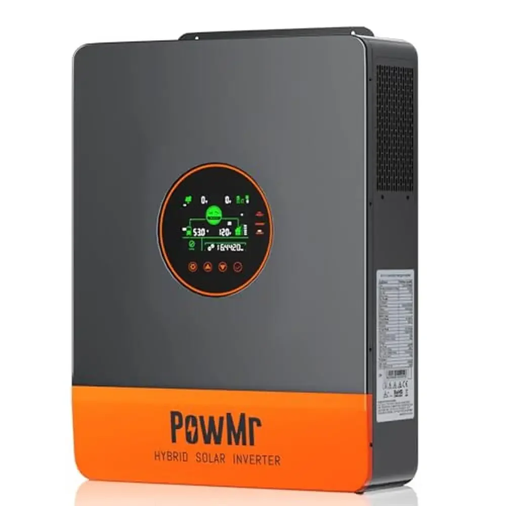 5000W Split Phase Pure Sine Wave Solar Inverter with 100A MPPT Controller Hybrid Power System LCD Display Anti-Corrosion Design