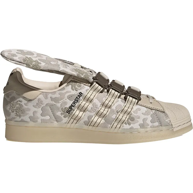 Adidas genuine Superstar clover men's and women's wear-resistant casual shoes H06339