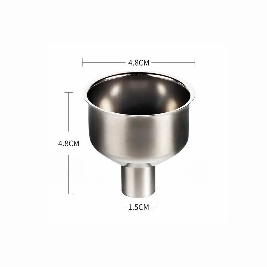 

3 шт. воронка из нержавеющей стали 304, небольшой диаметр, набор для вина, воронка для масляного горшка и воронка для винного горшка 4,8 см