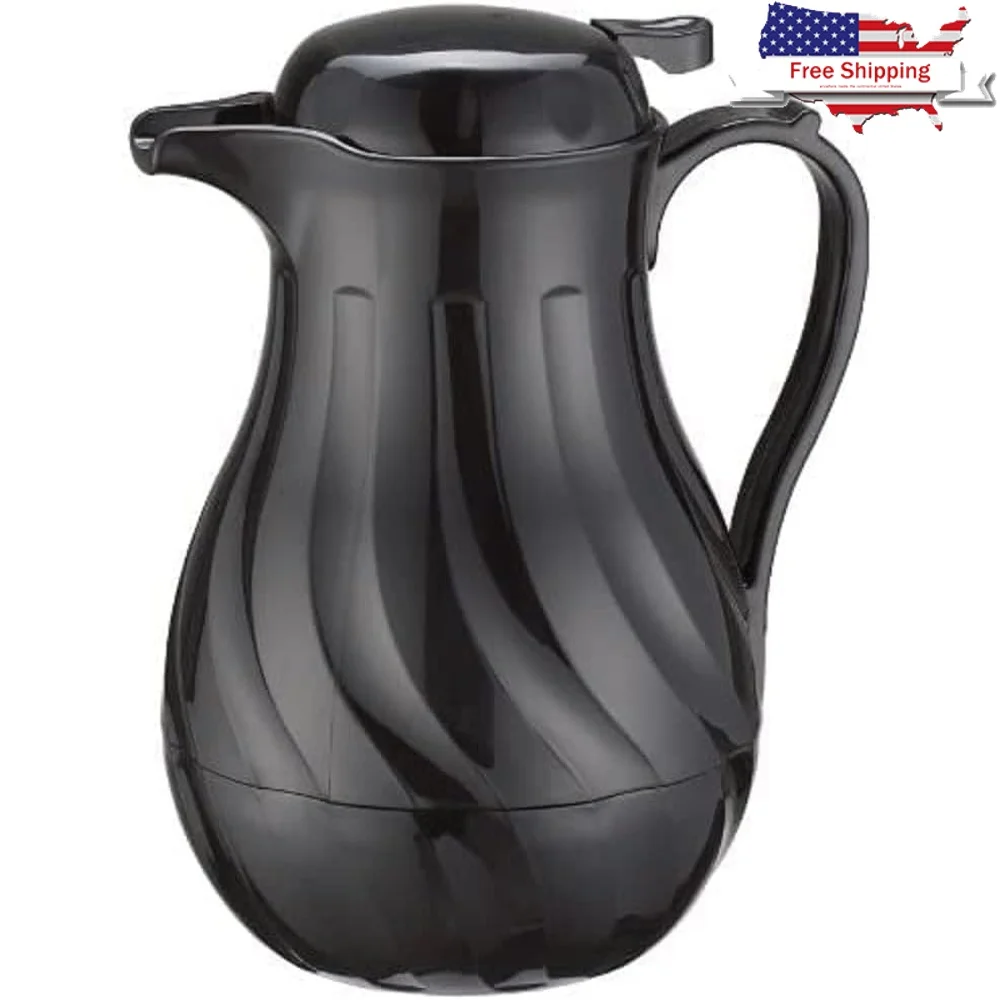 Server per bevande isolato con pulsante in plastica resistente, design a doppia parete da 20 once, include etichette, servizio regolare del tè decadè