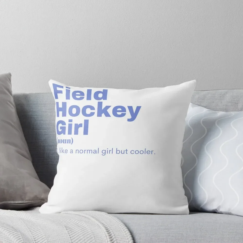 

Film Girl - Field Hockey Throw Pillow covers for pillows luxury sofa pillows Christmas Covers Bed pillowcases pillow