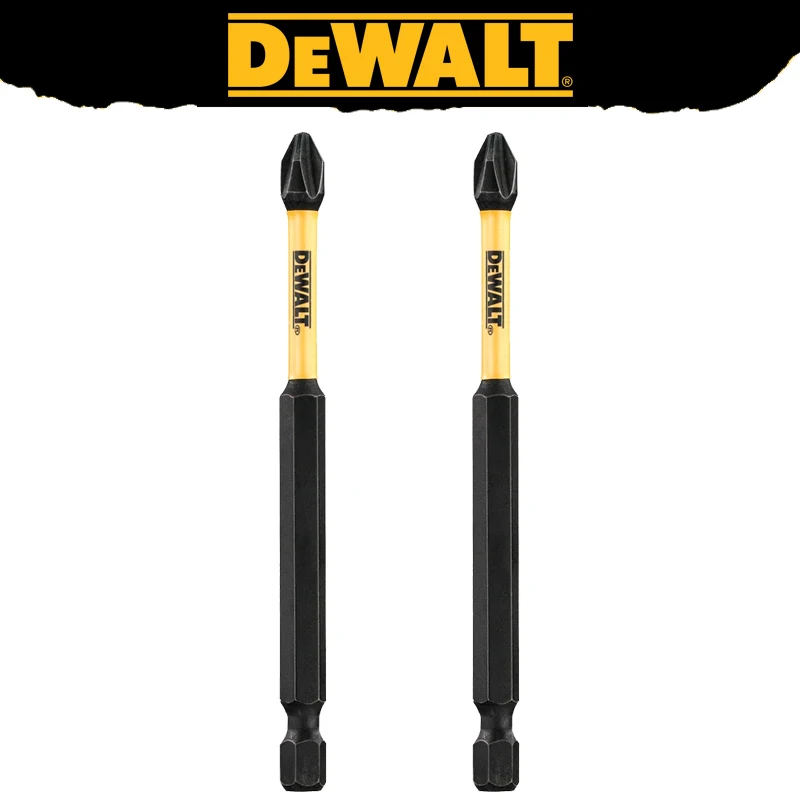 DEWALT PH2 89MM Original Hex Shank Bits High Speed Steel Alloy Electric Screwdriver Drills Tool Attachments 2-piece