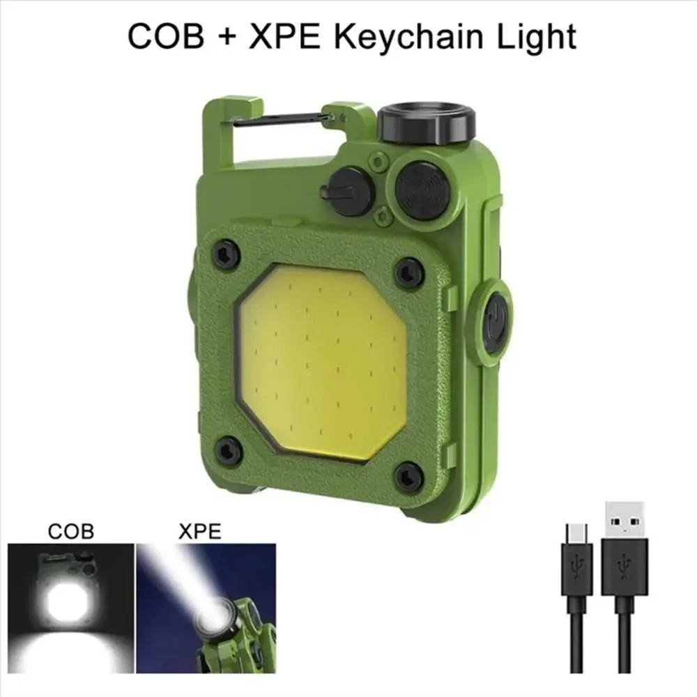 

Super Bright Mini Keychain Flashlight 6 Gears Adjustable with Tail Magnet Strong Light Flashlight Hidden Screwdriver