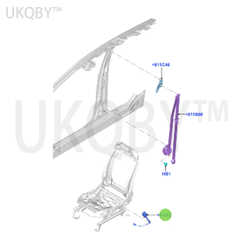 apply Fo rd Wi ng Ti ge r Fixed bracket base pull rod buckle CV4461208BC3JA6