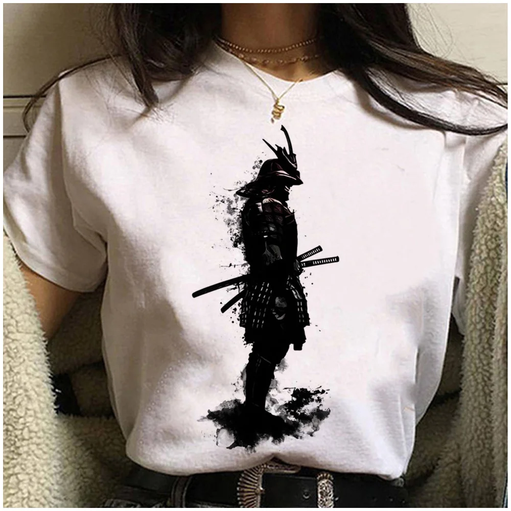 Armored Samurai top women comic harajuku Tee female graphic streetwear designer clothes