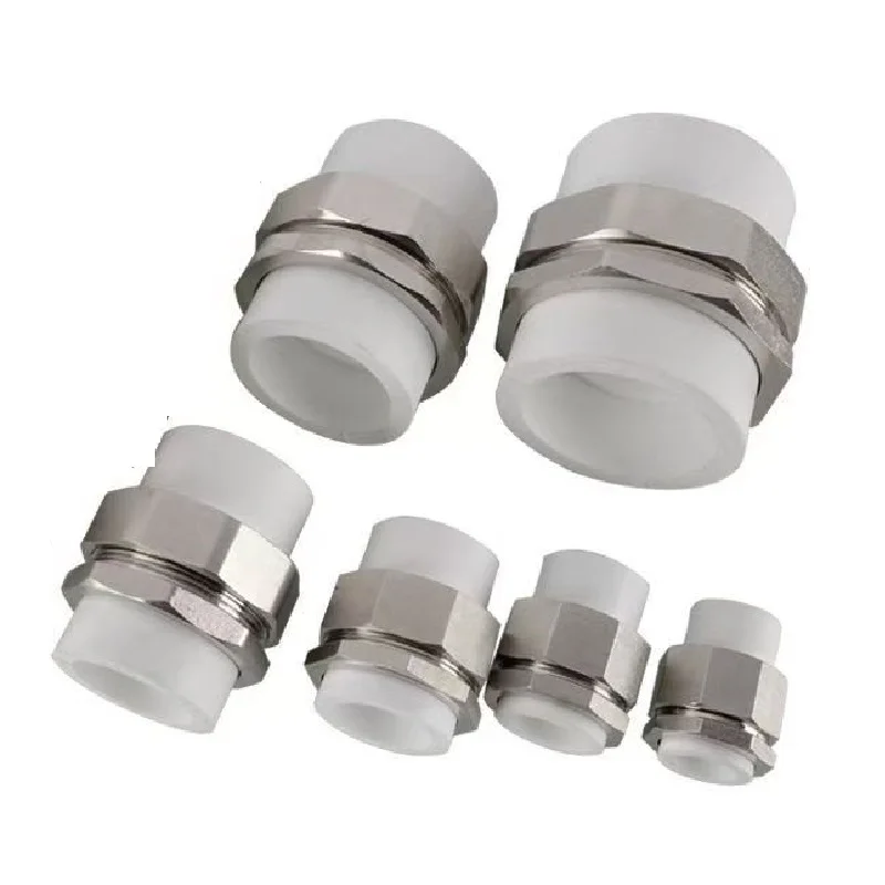 

Оптовая продажа, 10 шт., фитинги для труб PPR, двухсторонние металлические прямые соединения 20 мм, 25 мм, 32 мм, 40 мм, фитинги для домашних водопроводных труб, утолщение