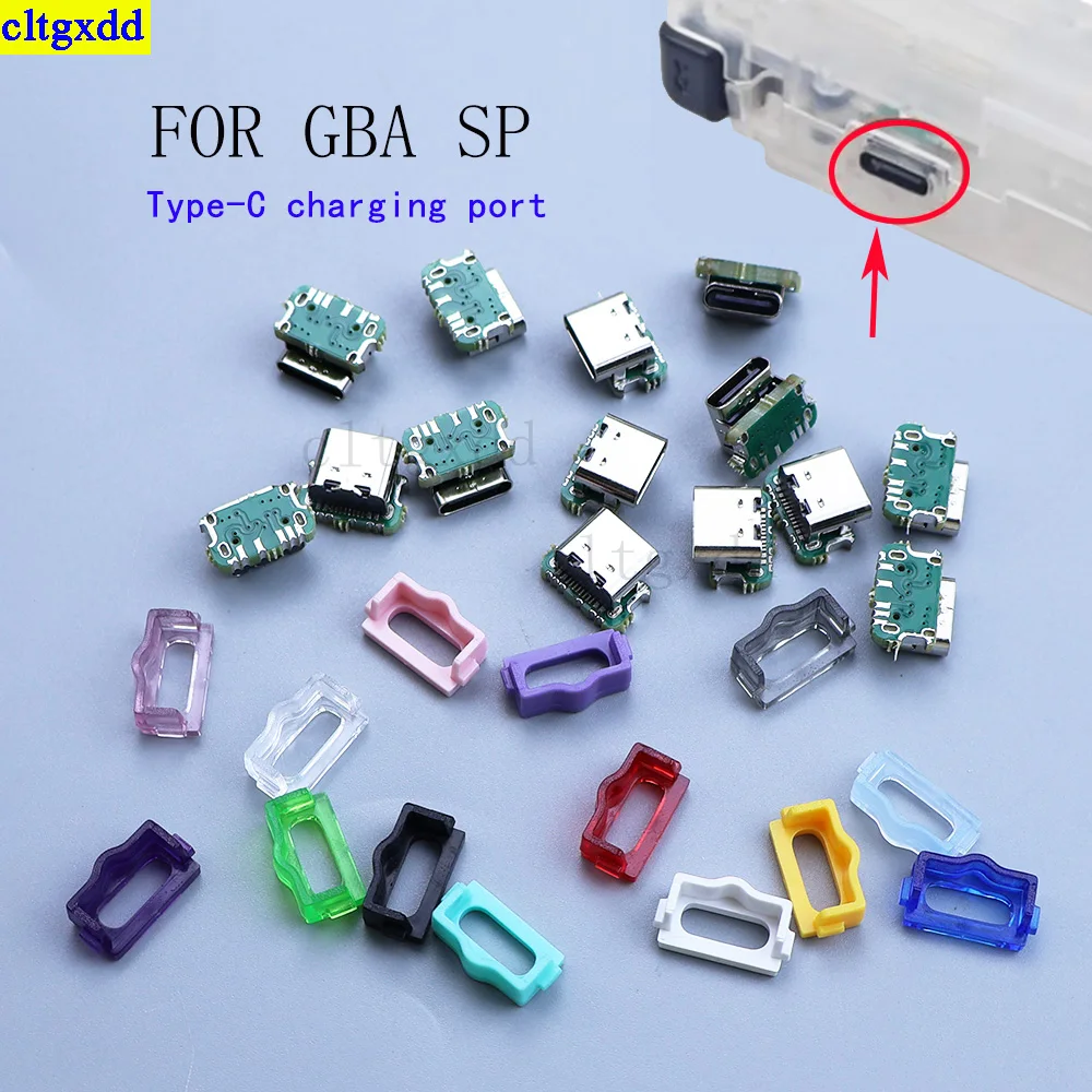 Cltgxdd 1 Set Is Suitable For GBA SP Game Console Charging Port. New USB Upgrade Replaces Type-C Charging Port Socket Connector