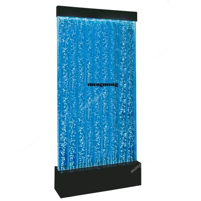 Acrylic Bubble Wall Panel LED Water Feature With DMX512 Control For Hotel Lobby Room Divider Decoration