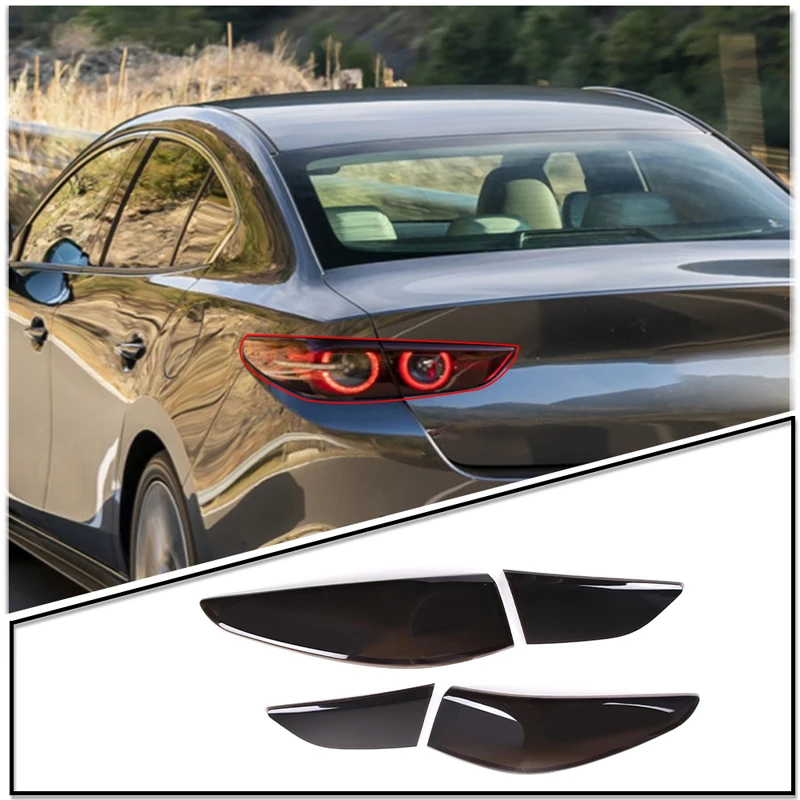 For 2020-2021 Mazda 3 BP ABS car tail light cover brake indicator light reversing light cover car appearance detail accessories