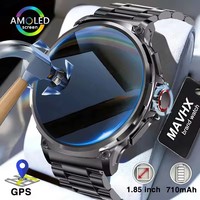 For HUAWEI Xiaomi 710 Mah Battery Outdoor Sport GPS Smart Watch Men 1.85 inch AMOLED Screen Waterproof Bluetooth Call SmartWatch