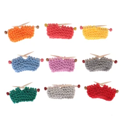 1:6 1:12 Handmade Dollhouse Miniature Dolls Accessories Clothes Sweater for Mini Doll Knitted Woven Tops