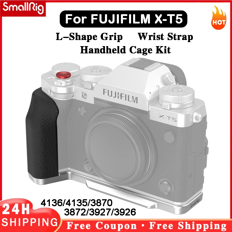 SmallRig Original XT5 L-Shape Grip for FUJIFILM X-T5 L Plate Feature Arca-Swiss quick-release plate 4136 4135 Retro Cage 3870