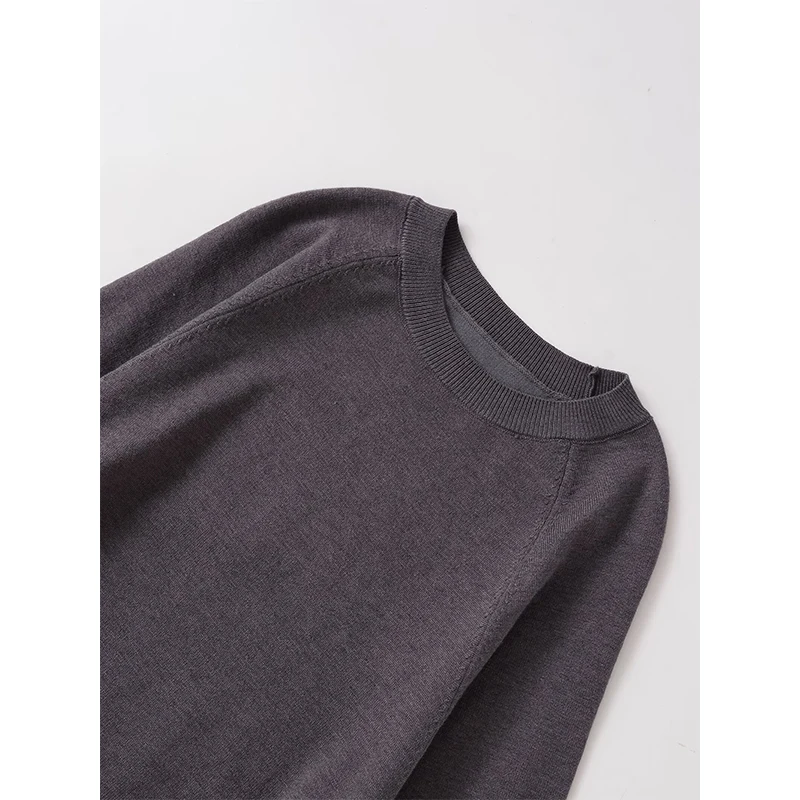 YENKYE New Women Long Sleeve O Neck Gray Knit Pullovers Adjustable Side Draping With Ties Casual Autumn Sweater