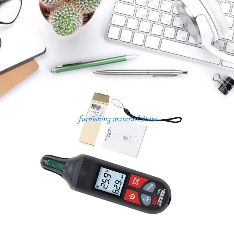

Y5GD Handy Digital Thermometer Hygrometer Temperature Humidity Gauges LCD Display