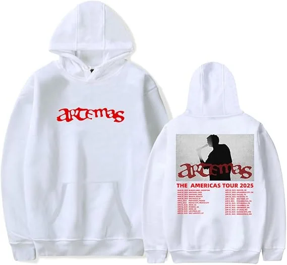 Artemas The Americas Tour 2025 Merch 까마귀 스웨터 streetwear 여성 남성 겨울 & 봄 캐주얼 패션 풀오버