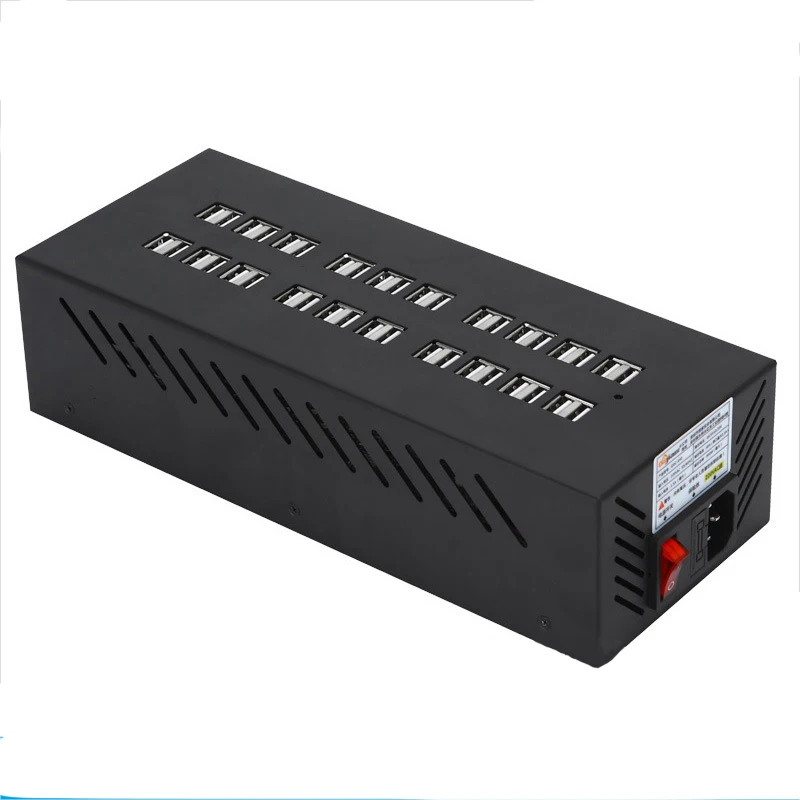 200w 600w ev mobile charger 20 30 40 50 60 ports Desktop USB Charger Quick charge Adapter Hotel Office muti smart USB charger