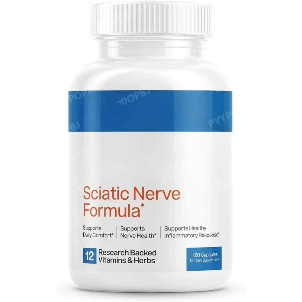 

Sciatic Nerve Health Support Supplement with AlphaPalm Pea Vitamin B Complex and Alpha Lipoic Acid 300mg 120ct