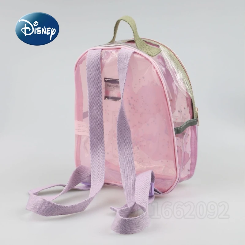 Disney Stitch New Transparent Backpack Luxury Brand Fashion Children's Transparent Backpack Cartoon Leisure Children's Backpack